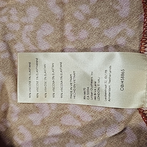 Free People Women's Marsaille Mini Dress Rust Combo Size Small NWT - Picture 16 of 16